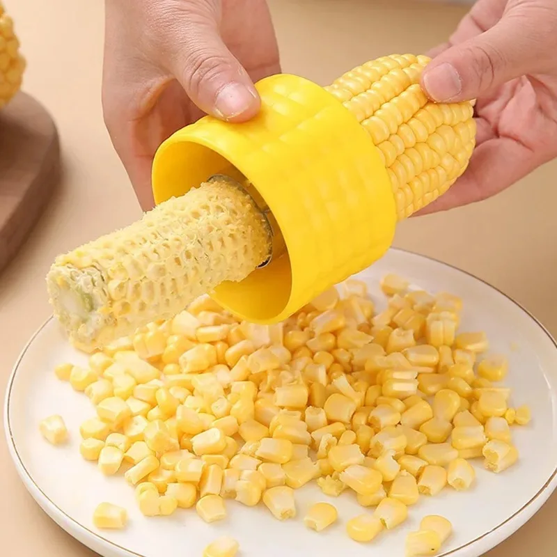 Corn Stripper Peeler Cutter Thresher, Corn Stripping Tool, Fruit Vegetable Cutter, Kitchen Cooking Accessories Gadget ﻿