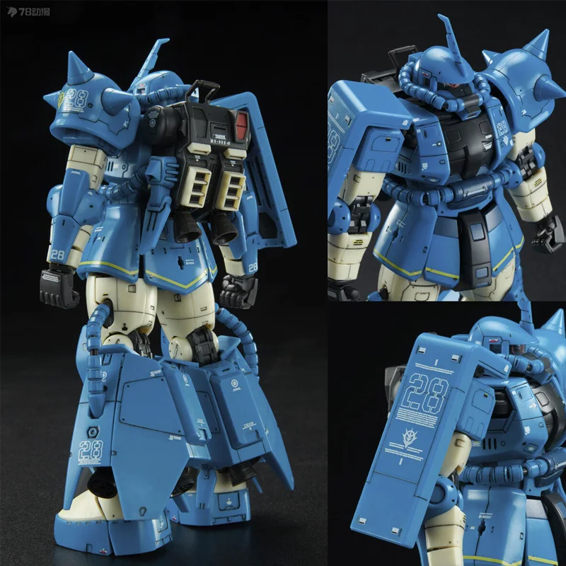 Oryginalna figurka anime Bandai RG MS-06R-2 ROBERT GILLIAM'S ZAKUII Gundam Robot Model do Składania Kolekcjonerski Zabawka Prezent dla Dzieci