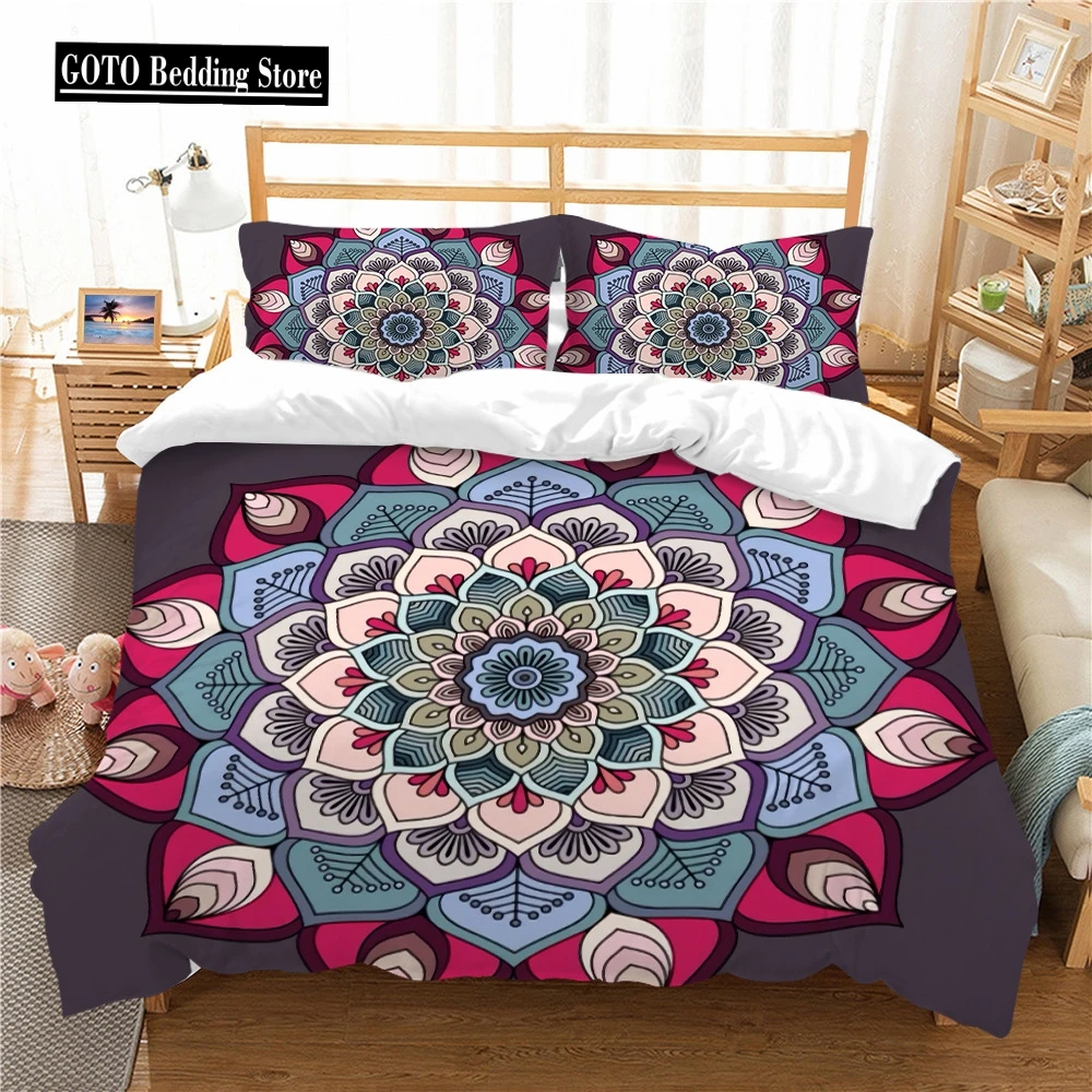 

Bohemia Comforter Cover Bedding Sets Mandala/datura Decoracion Gamer Duvet Cover Set Super Soft Microfiber Fabric Quilt Cover 3d