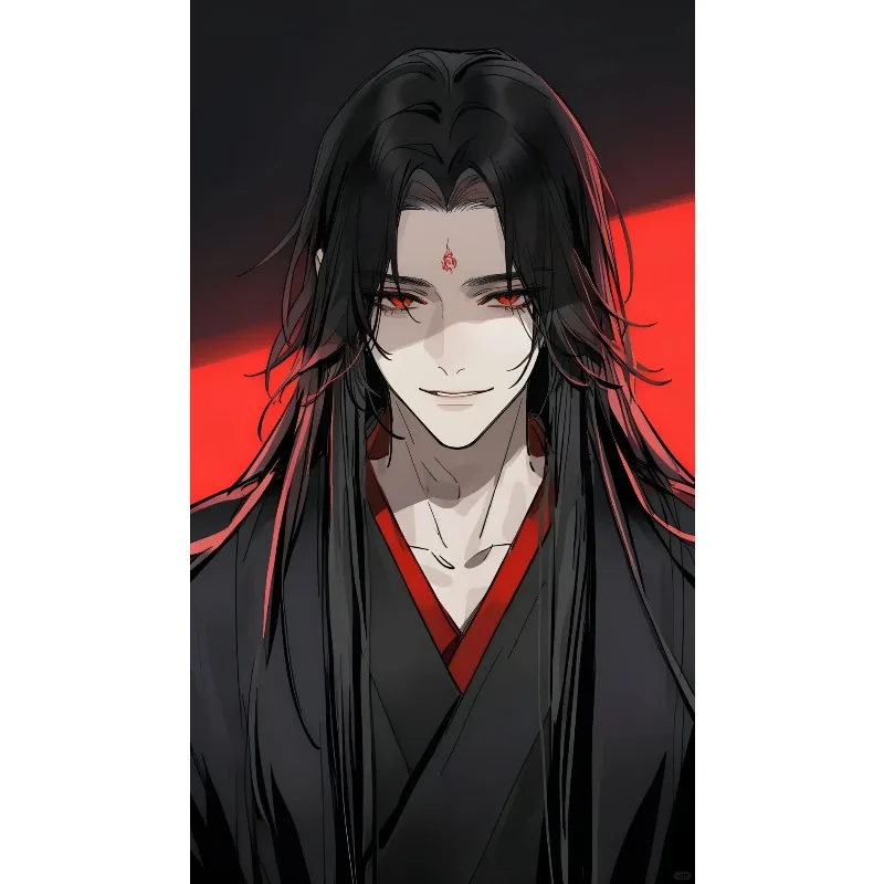 Anime The Scum Villain’s Self Luo Binghe Customized Wig Black Long Hair Unisex Shen Qingqiu Wigs Chinese Fan Wig+cap view 6