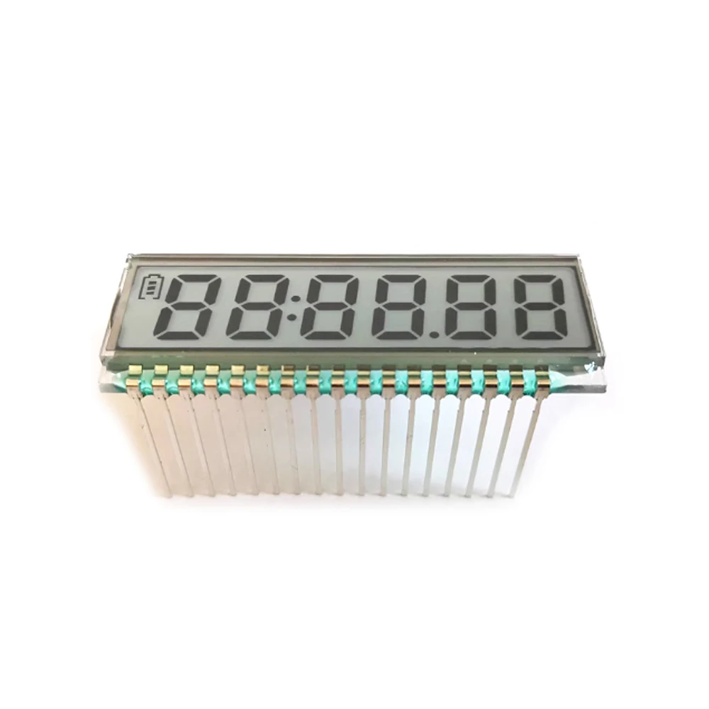17PIN TN Positive 6-Digits Segment LCD Panel Without Backlight 3V