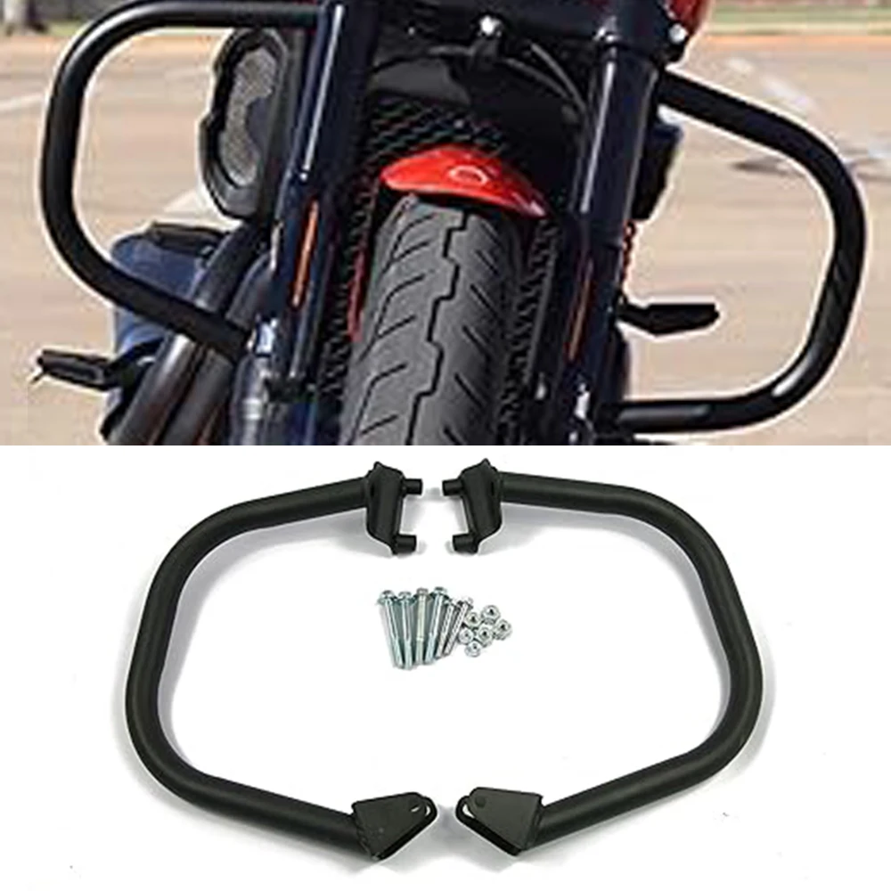 Highway Engine Guards Bumper Crash Bars Protection Compatible With Harley Street 500 750 XG750 XG500 Street Road 750 2017-2021