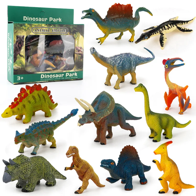 Mini Simulation African Wild Lion Farm Animals Sets Tiger Elephants Action Figures Figurines Model Educational Toys for Children