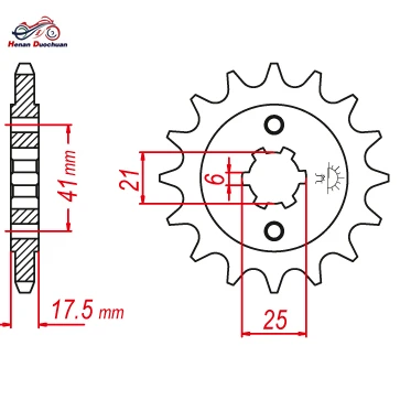 525-15T Motorcycle Front Sprocket For Honda CBR400 VFR400 87-89 GB500 89-90 XBR500 87-88 CBR VFR 400 XBR 500 bike