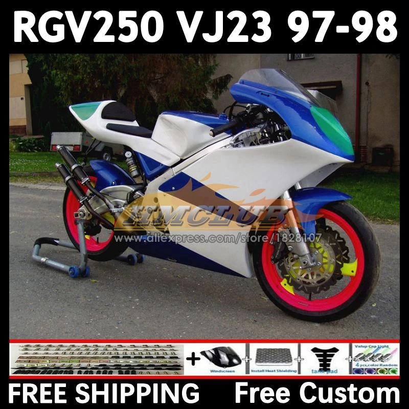 Body Kit For SUZUKI RGV250 SAPC VJ23 97 98 20No.47 Not race RGVT250 VJ 23 RGV-250 RGVT RGV 250 CC 1997 1998 Full Fairing Set