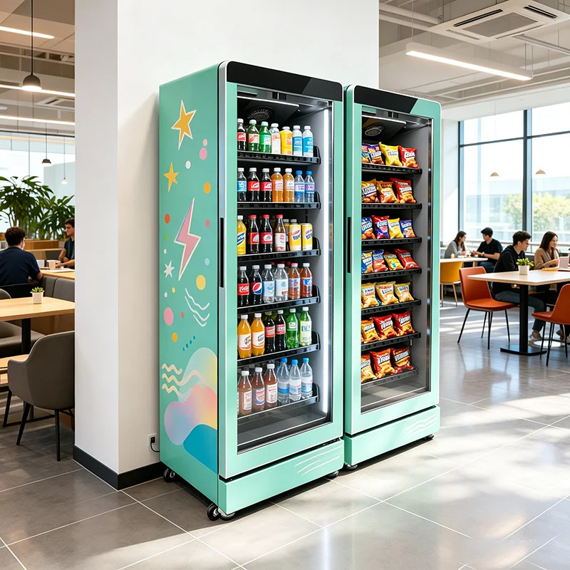 Vertical Refrigerated Juice Vending Machine Remote Monitoring Management System