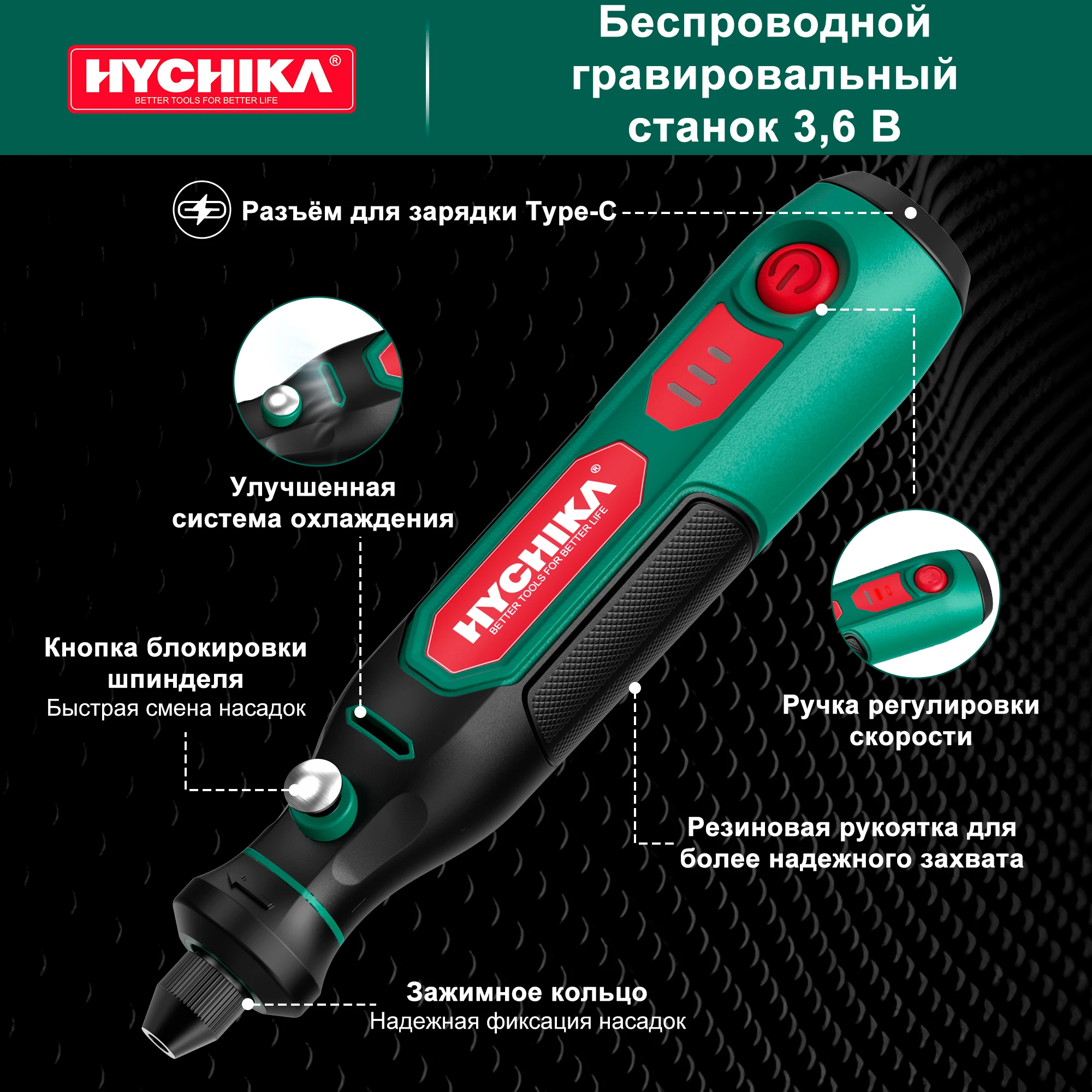 3.6V Cordless Rotary Tool Kit - 74-Piece Engraving Set with Bag