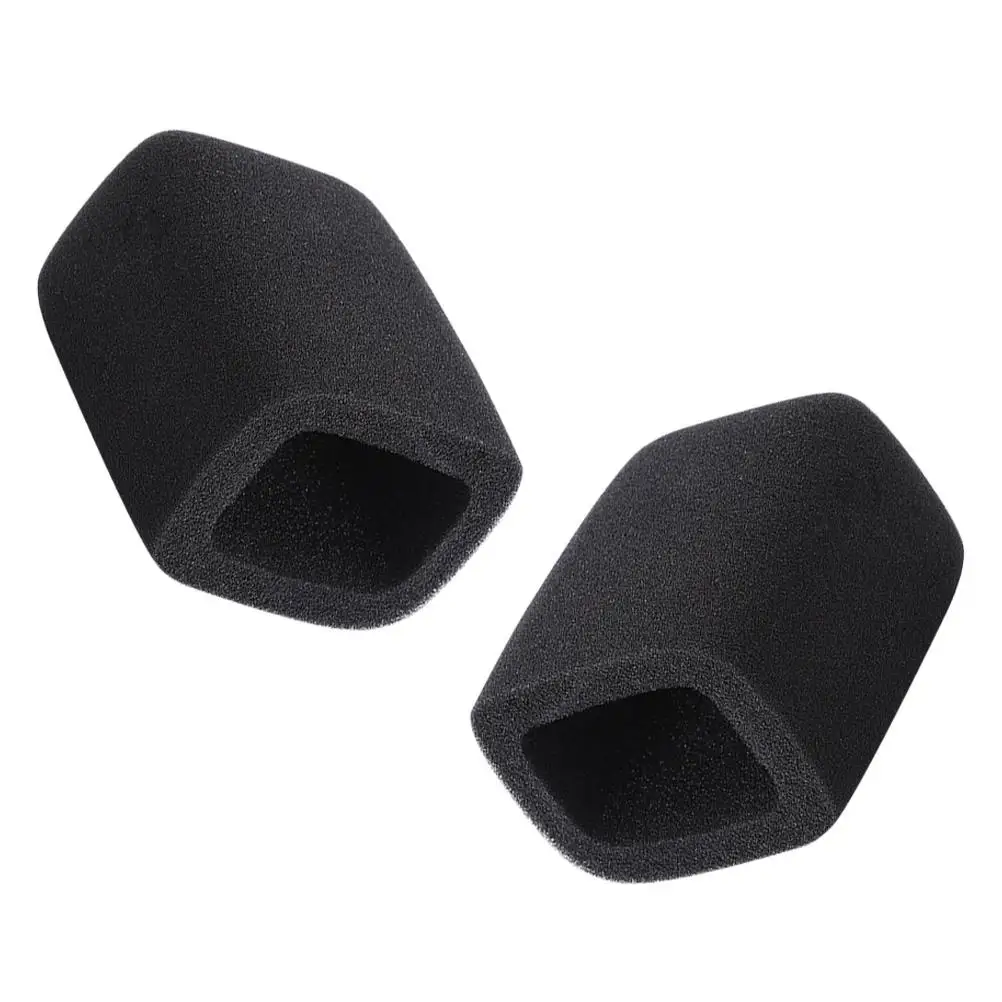 

2 Pcs Square Sponge Mic Covers Thickened Pop Filters Dust Proof Microphone Protectors Foam Windshields For Recording Accessories