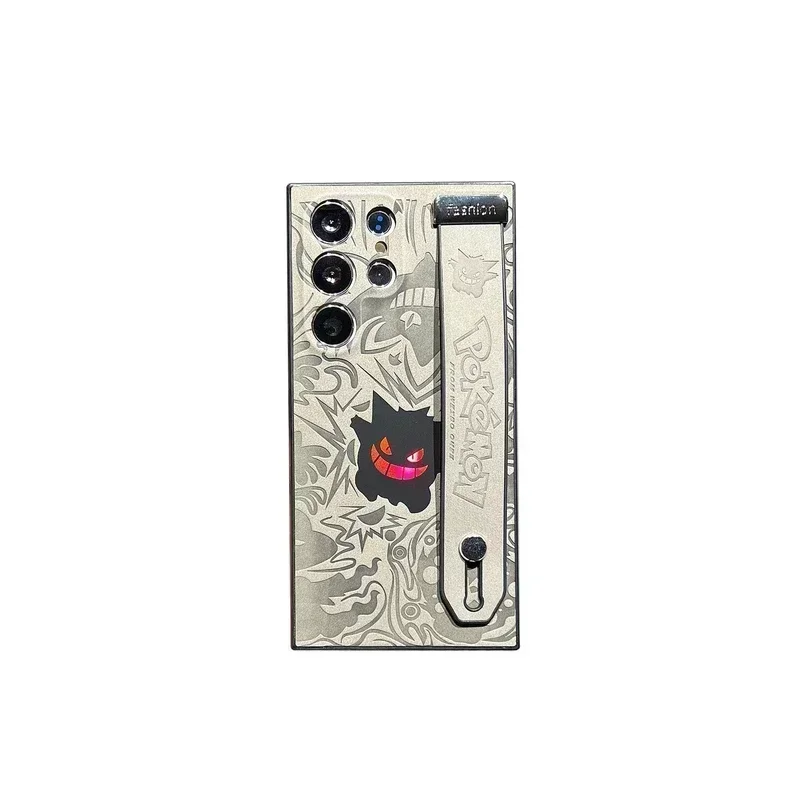 Japan Anime Pocket Monsters Pokémon Gengar Handschlaufe Halter Handyhülle für Samsung Galaxy S 25 24 23 Ultra Puls Lederhülle – Detail 11