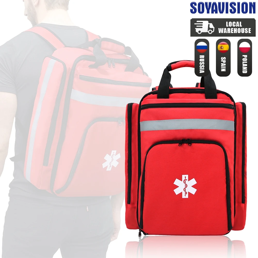 Disaster Relief Bag First Aid Kit Emergency Rescue Backpack Large Capacity Classified Storage Survival Kits Medical Organizer