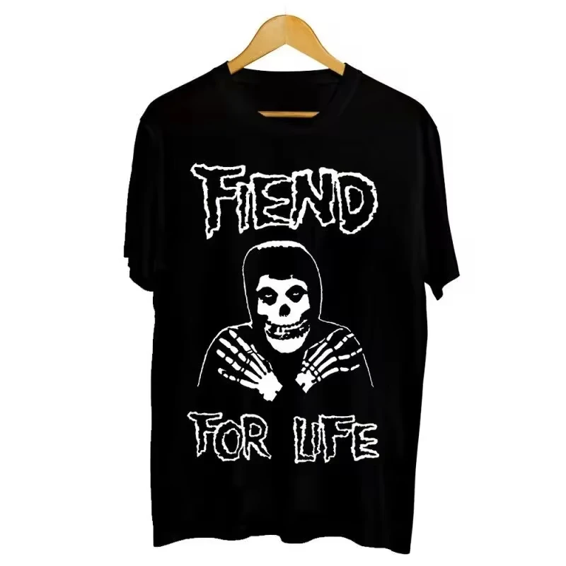 

Y2K Men's Women's Harajuku Gothic Hip Hop Graphic Printed Cotton Crewneck Oversized T-shirt Short Sleeve Top