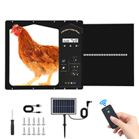 Automatic Chicken Flap, Solar Chicken Flap With Timer Side Opening Automatic Chicken Door, Automatic Door Opener Chicken Coop