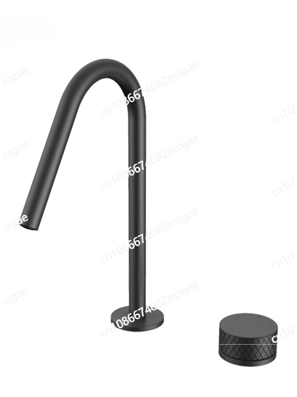 Single handle faucet, minimalist split type faucet, high water output, matte black