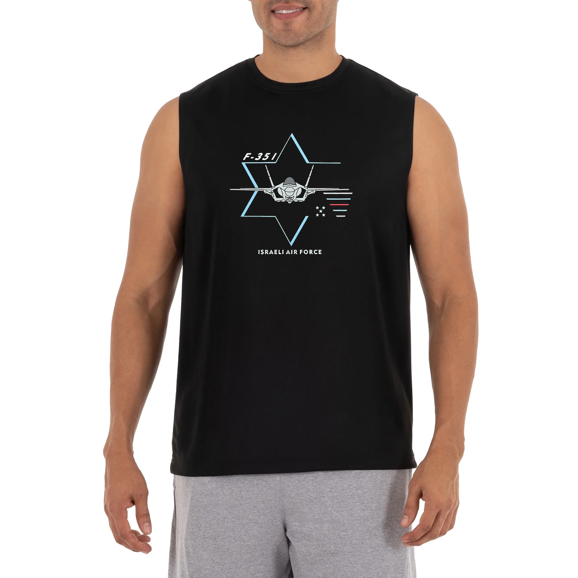 

Израильские ВВС F-35I Стелс-истребитель реактивная майка из 100% хлопка с круглым вырезом летние повседневные мужские жилеты футболка без рукавов уличная одежда
