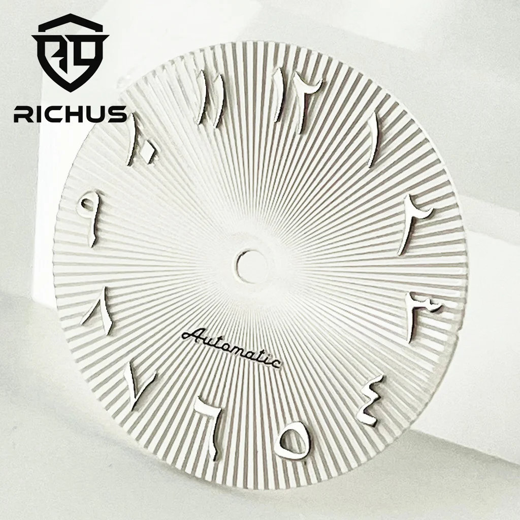 RICHUS 29mm blue/black/white/green Watch Dial fit NH34 NH35 NH36 ETA2824 2836 Miyota8215 DG3804 movement