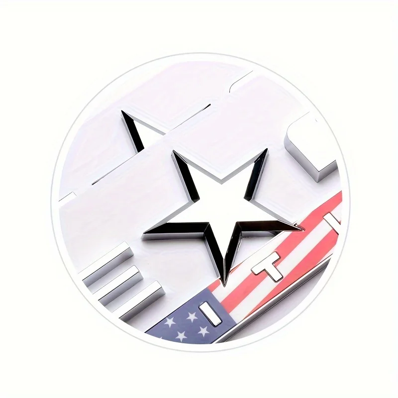 40 Pcs New TEXAS EDITION Letters US Flag Style Sticker Car 3D Writing Badge Emblem Decal Auto Part Exterior Decoration style