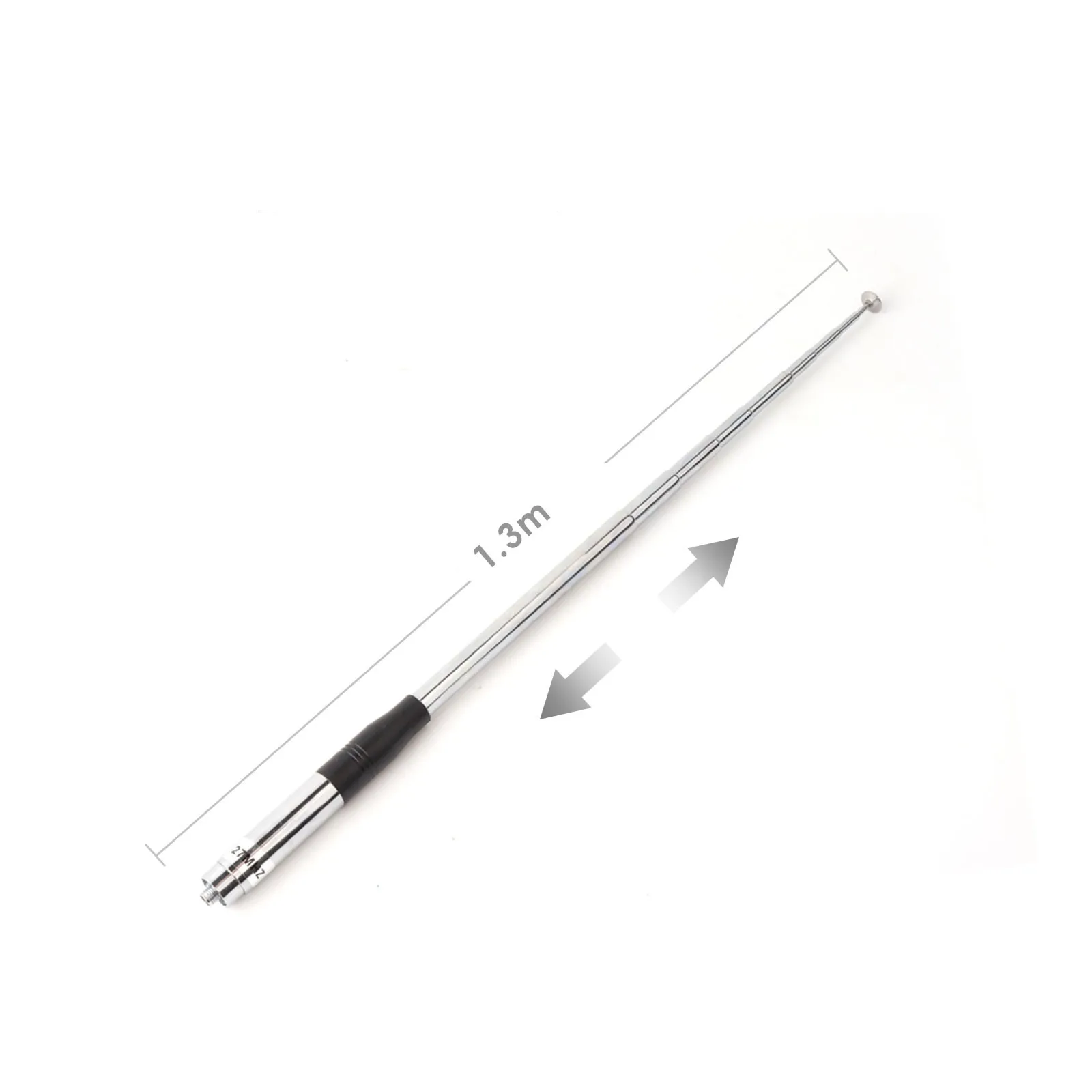 27-39MHz Shortwave Telescopic Antenna 1.3-Meter with SMA Female Connector for QUANSHENG TK11 Handheld Walkie Talkie