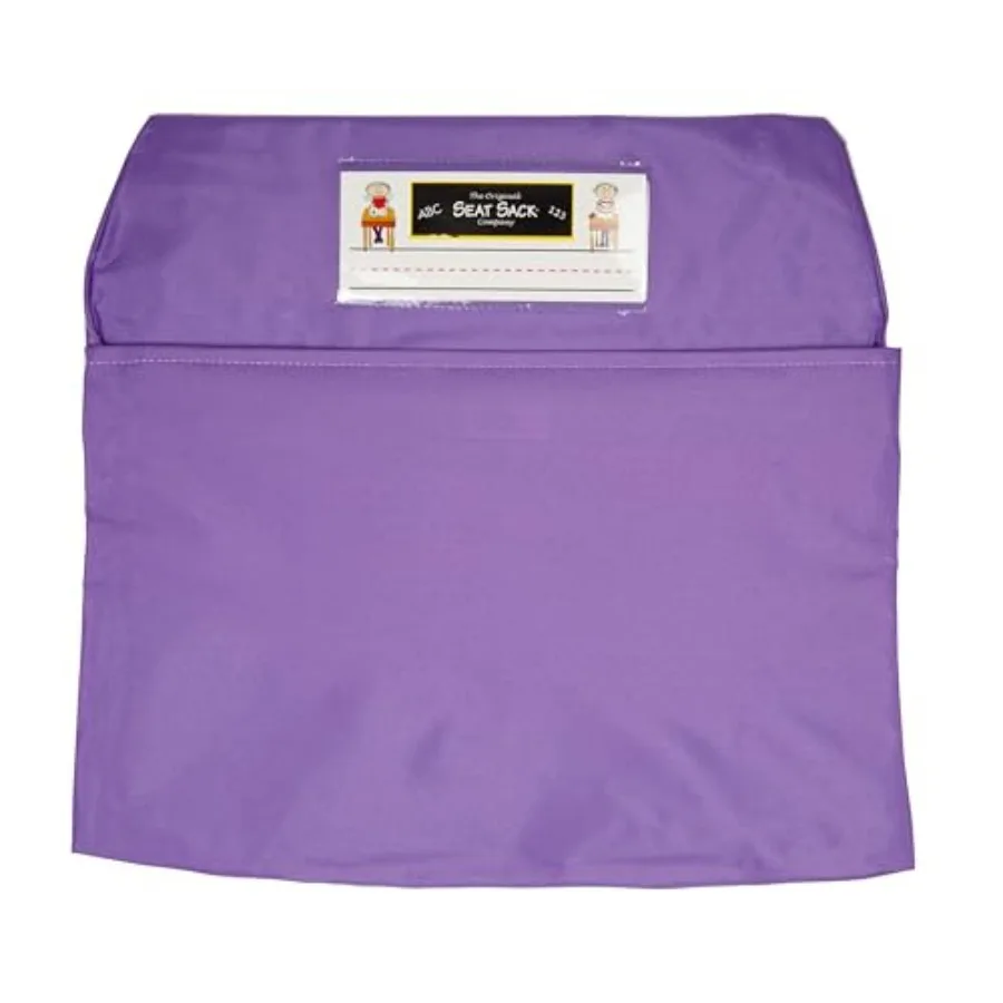 ช่องเก็บของเก้าอี้นักเรียน 15 ช่อง สำหรับห้องเรียน แพ็ค 10 ชิ้น สีม่วง ทนทานและกว้างขวาง โซลูชั่นการจัดเก็บและจัดระเบียบที่เหมาะสำหรับห้องเรียน