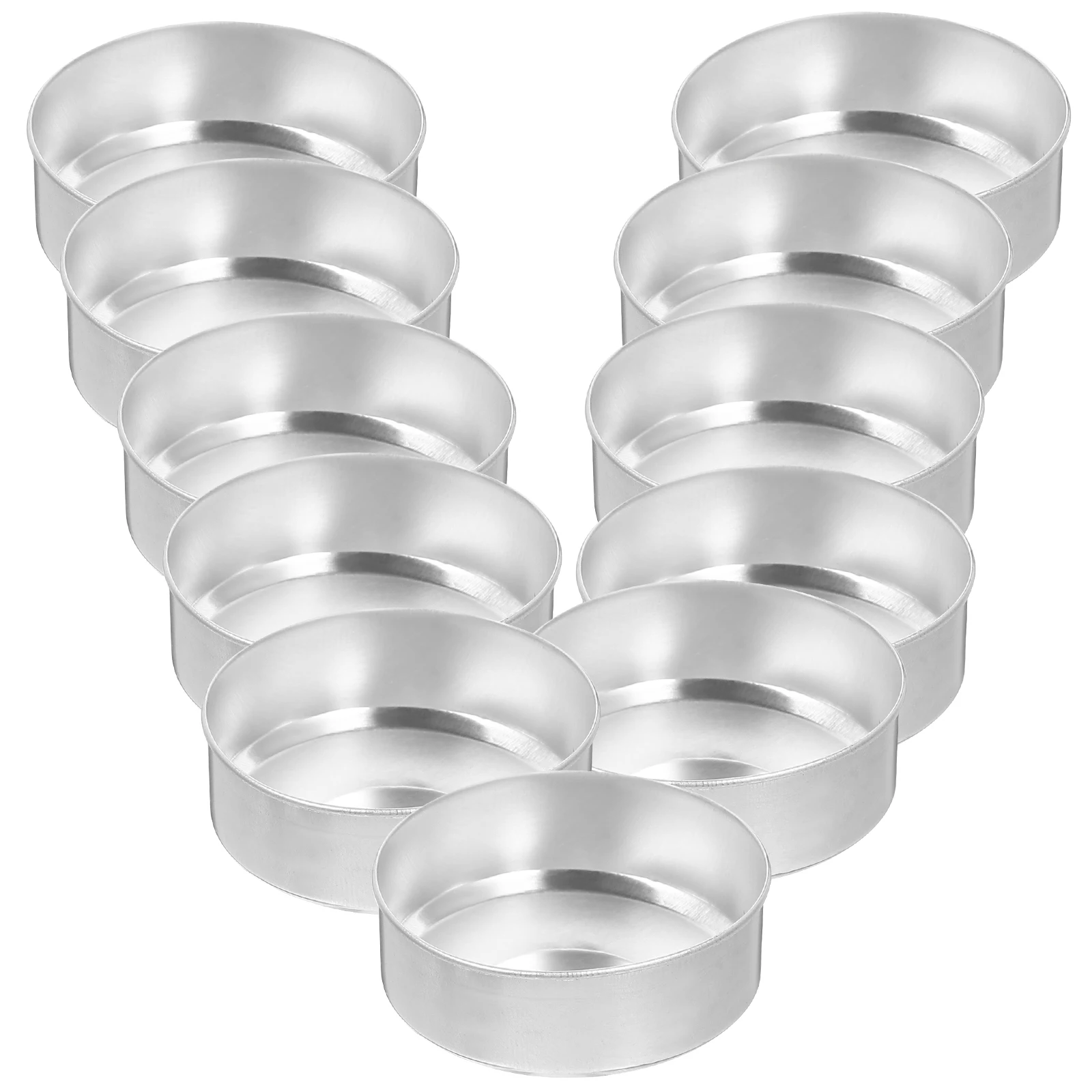 

200Pcs Aluminum Tea Light Containers Round Shape Holder DIY Scented Making Supplies Craft Gift Boxes