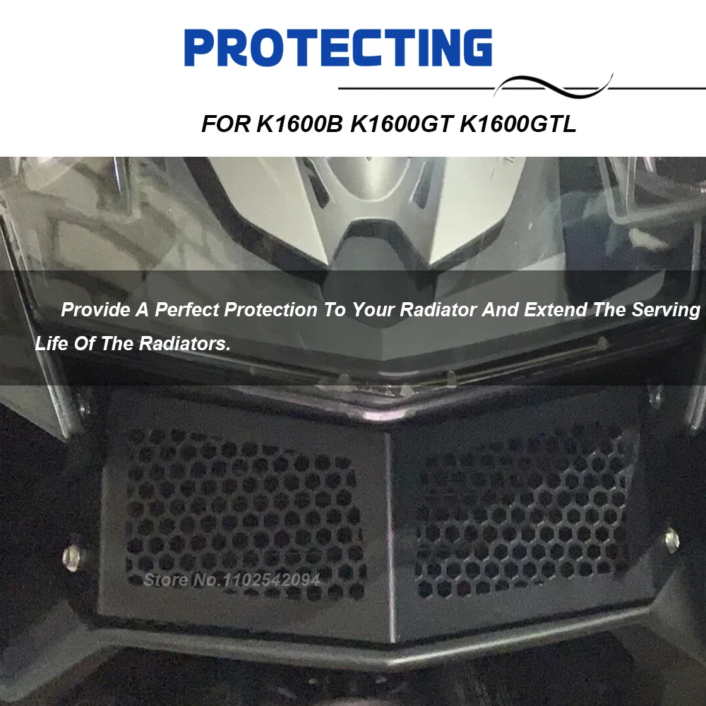 For K1600GTL K 1600 B/GT/GTL K1600 Grand America Motorcycle Protect Grill Radiator Guard Cover For K1600B K1600GT 2016-2022 2023 - view 2