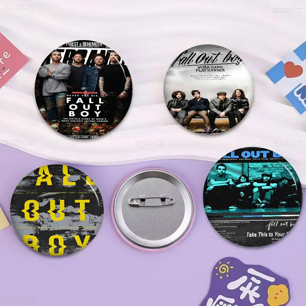 

Rock Band F-Fall O-Out Boy Badges Creative Tinplate Soft Button Pins Animal Icon Brooch Lapel Backpack Badge Accessories Pin