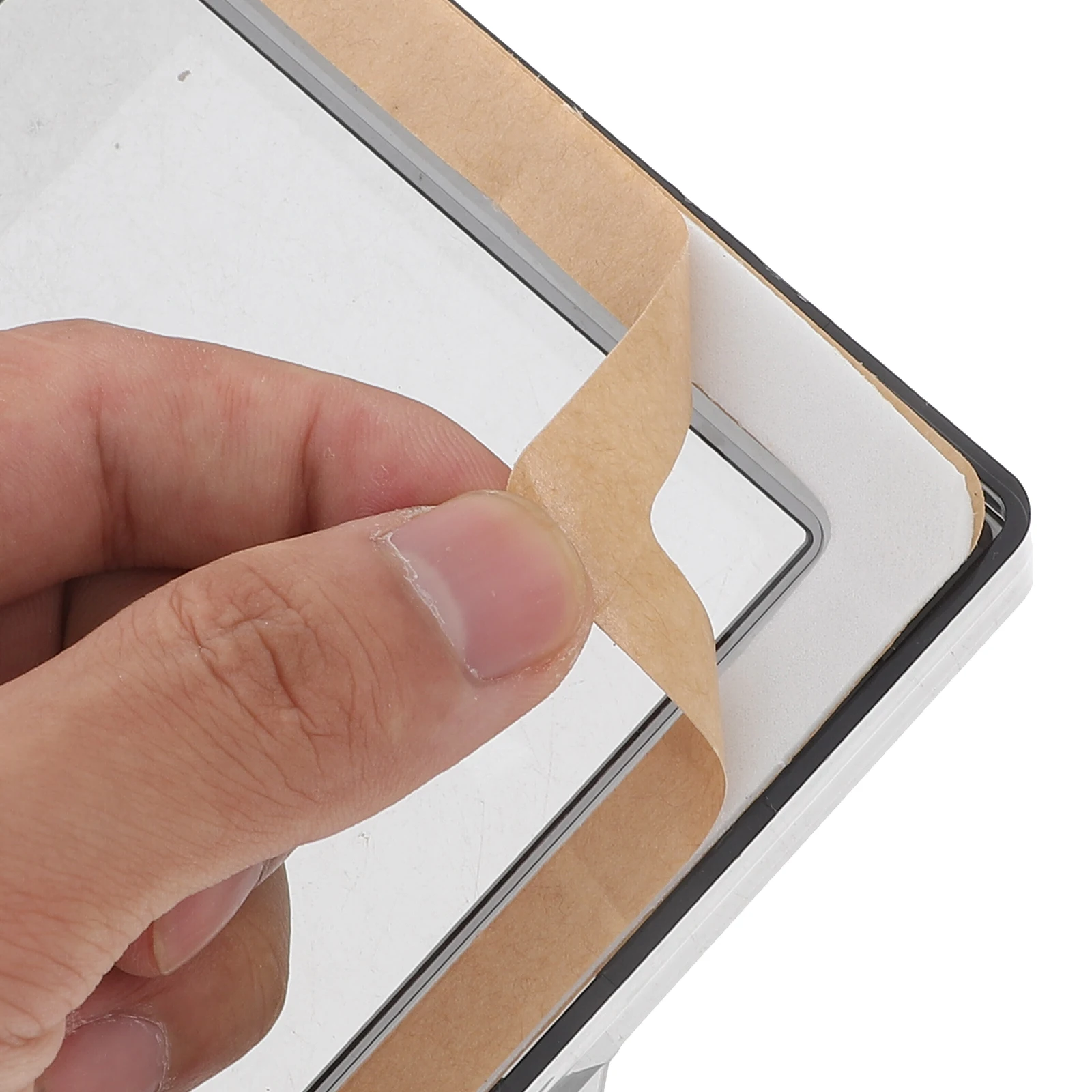 2 pezzi di copertura per presa impermeabile doppia banda ultra sottile da incasso per protezione per presa da cucina per bagno