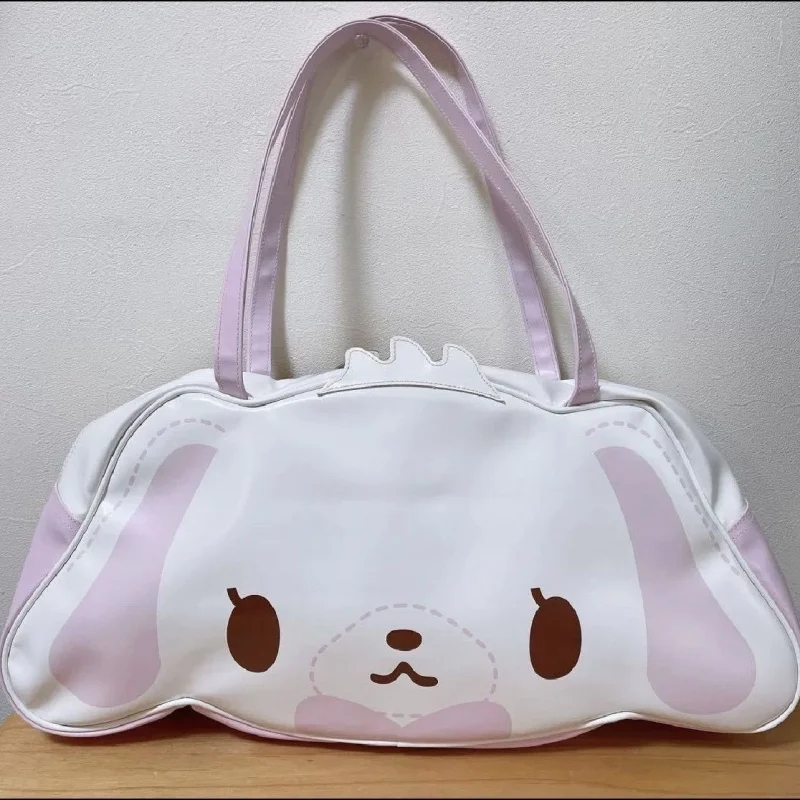 Kawaii Cute Sanrio Sugarbunnies Bag Double Sided Pu Handbag Single Shoulder Bag With Large Capacity Ins Gift For Girls