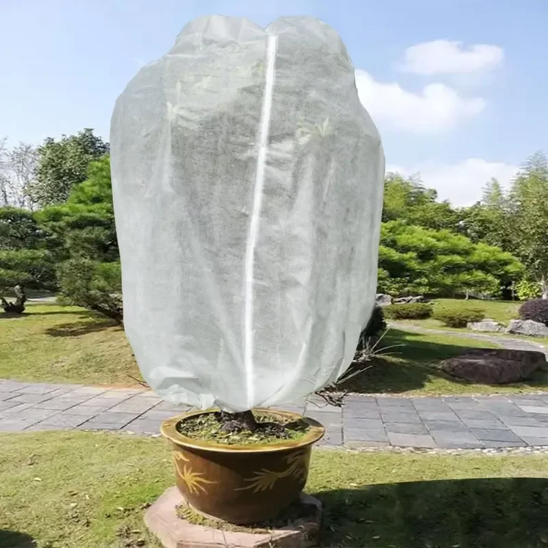 Rectangular Zippered Greenhouse Bags for Plant Protection Cold Wind and Insects 96x96 Inch with Adjustable Ventilation for