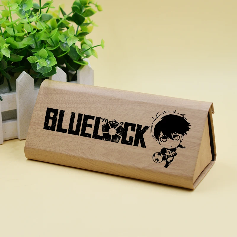 Anime BLUE LOCK Bachira Meguru Isagi Yoichi Chigiri Hyoma Spectacle Cases Cosplay Foldable Glasses Box Storage Pencil Case Gift