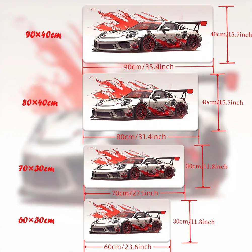 High-definition printed racing pattern table mat, multi-functional mouse pad, keyboard game mouse pad teclado mecânico