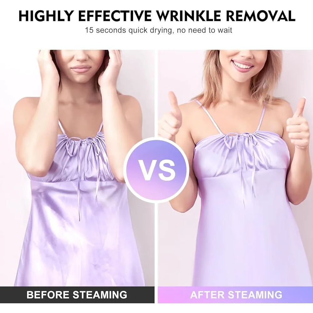 Dispositivo da stiro multifunzionale per la casa da viaggio a vapore regolabile a 3 livelli di riscaldamento rapido per vestiti portatile da 1200 W