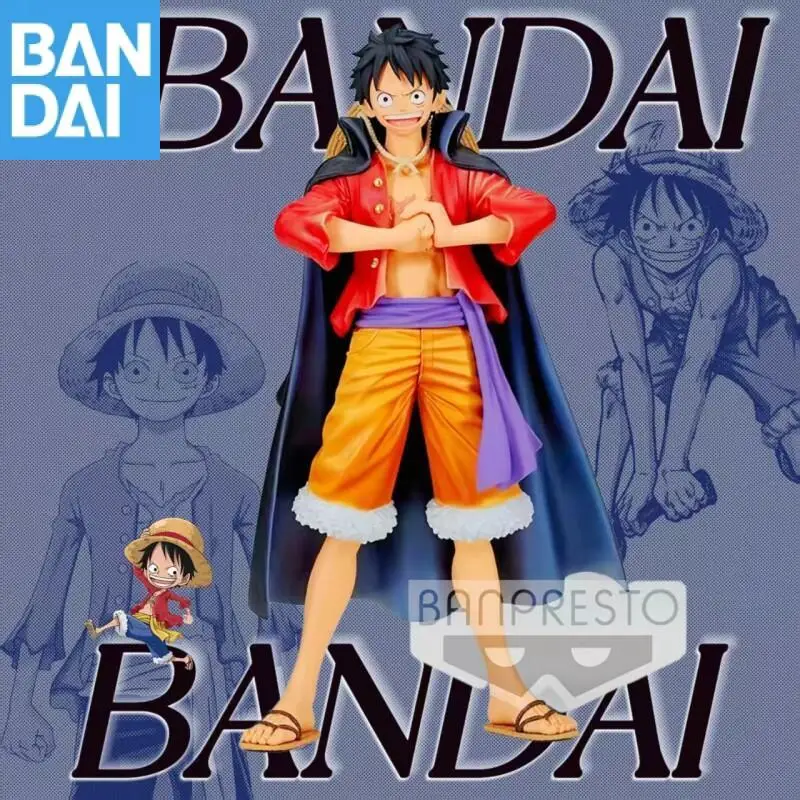 

Оригинальная Bandai One Piece DXF The Grandline Series Monkey D. Luffy vol.4 ПВХ Новая и нераспечатанная аниме-фигурка Модель игрушки в подарок