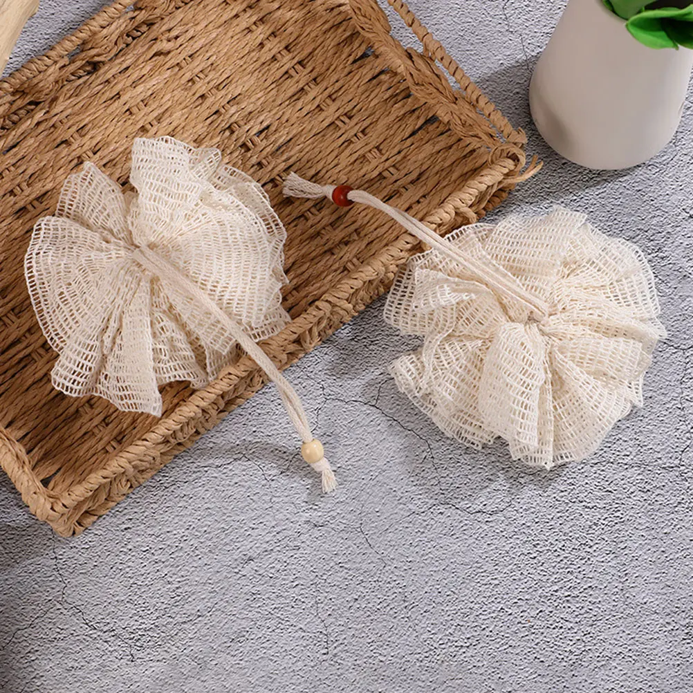

2 Pcs Bath Mesh Sponge Sponges Scrubber Body Shower Loufah for Loofah Exfoliating