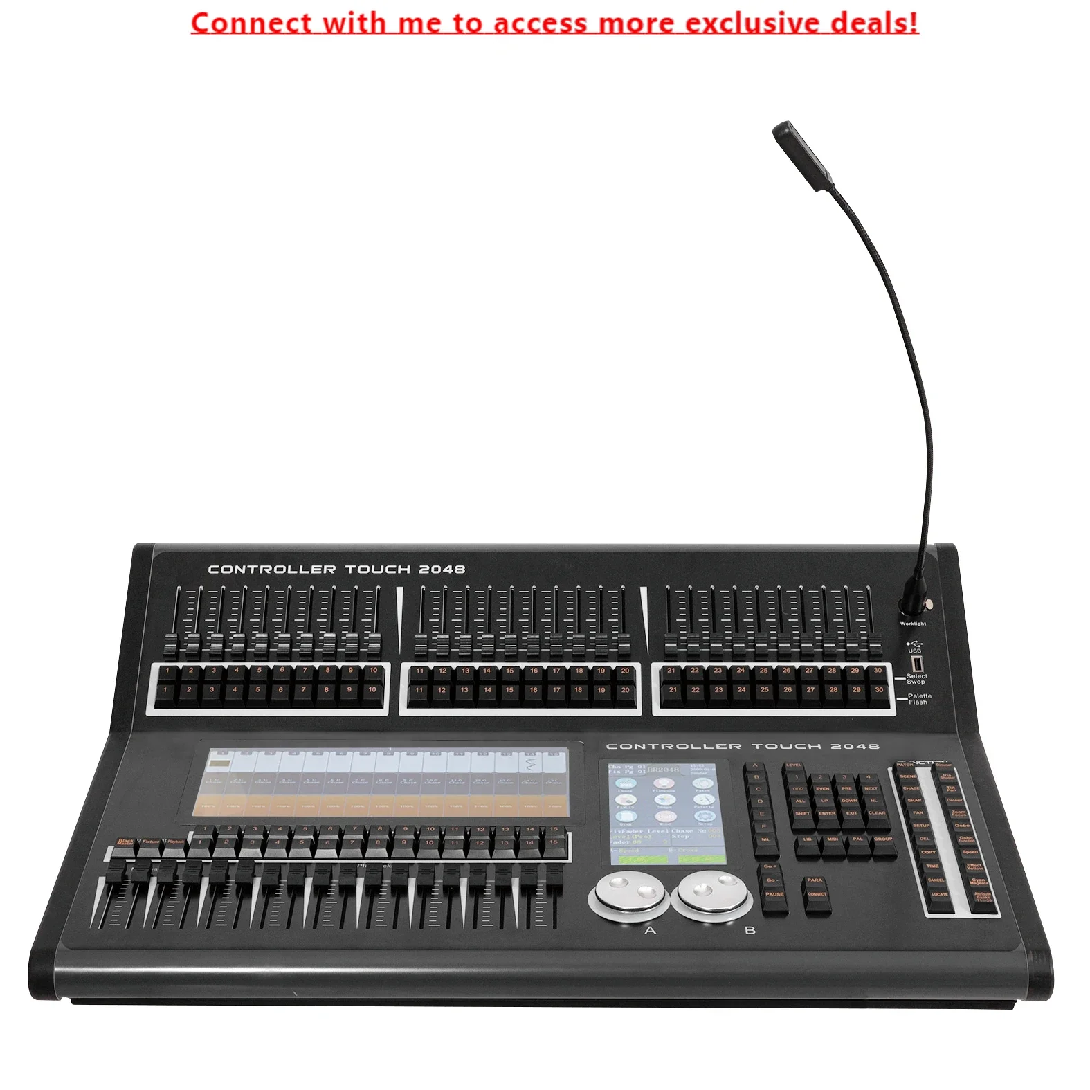 

2025 Latest DMX Light Console 2048 Channels Touch Screen Stage Lighting DJ Controller Dimmers Product Category
