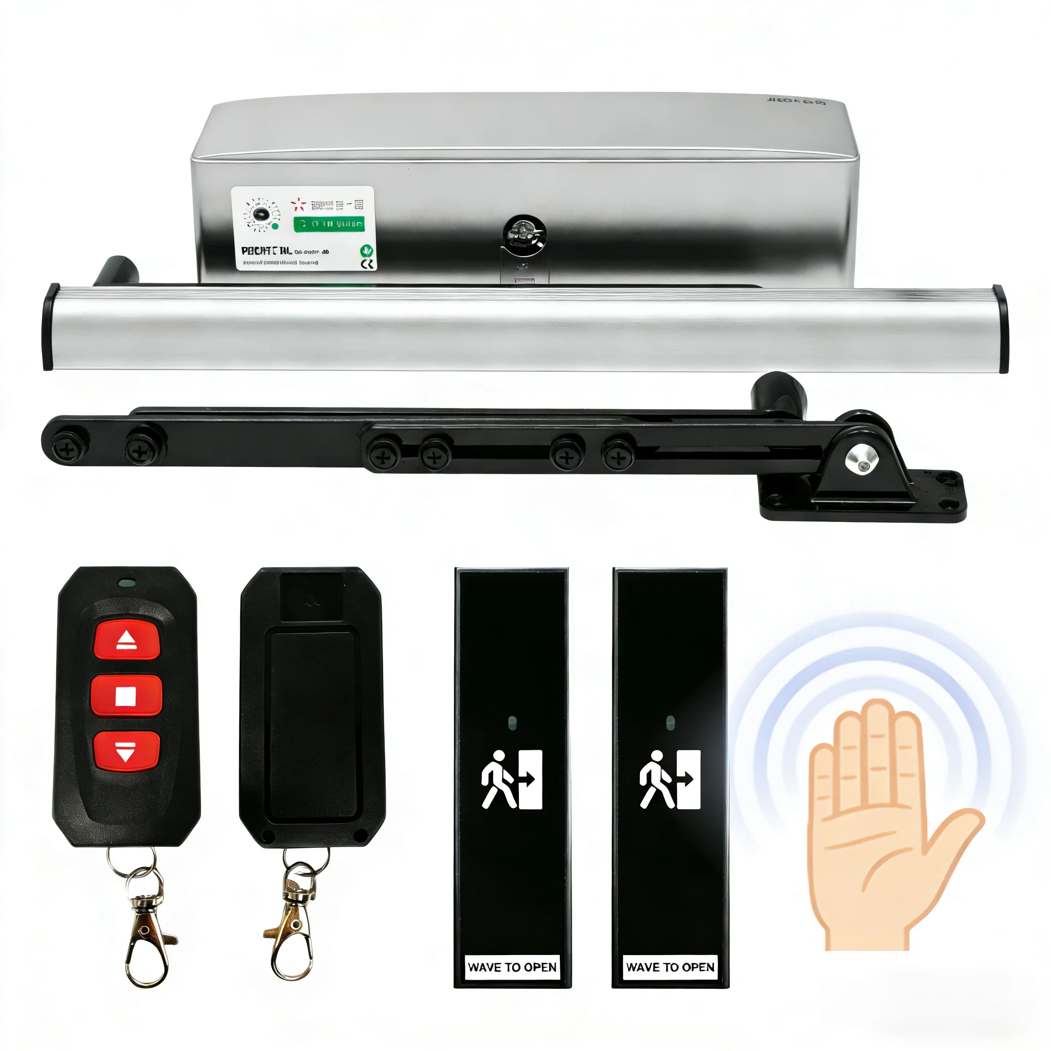 Electric Swing Door Opener Kit Automatic Door Operator System with Motion Sensor Remote Control for Swinging Doors
