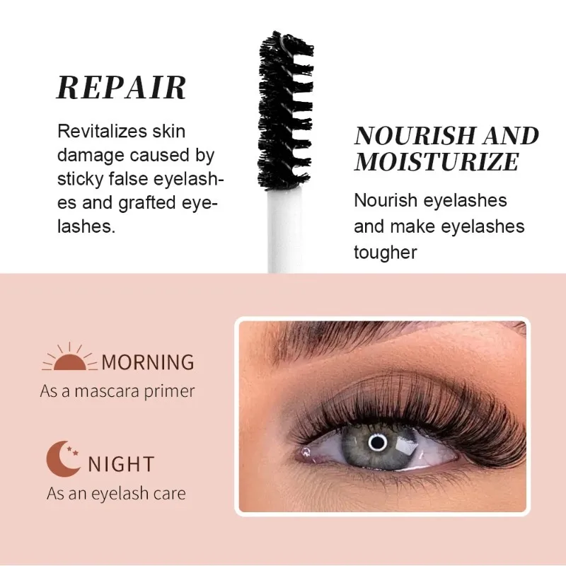 جل نمو الرموش محسن الرموش الطبيعية ماسكارا إطالة شفافة سريعة الجفاف سمكا الحاجب رمش نمو السائل ماكياج