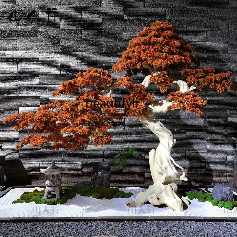 Simulated welcome pine beauty pine modeling tree new Chinese landscaping fake pine interior ornament