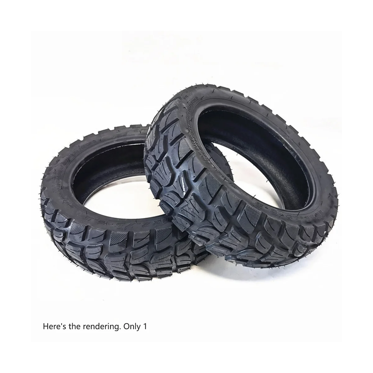 10X2.70-6.5 Inner and Outer Tire Electric Scooter Balance Car Tire Off-Road Tubeless Tire Black 700G