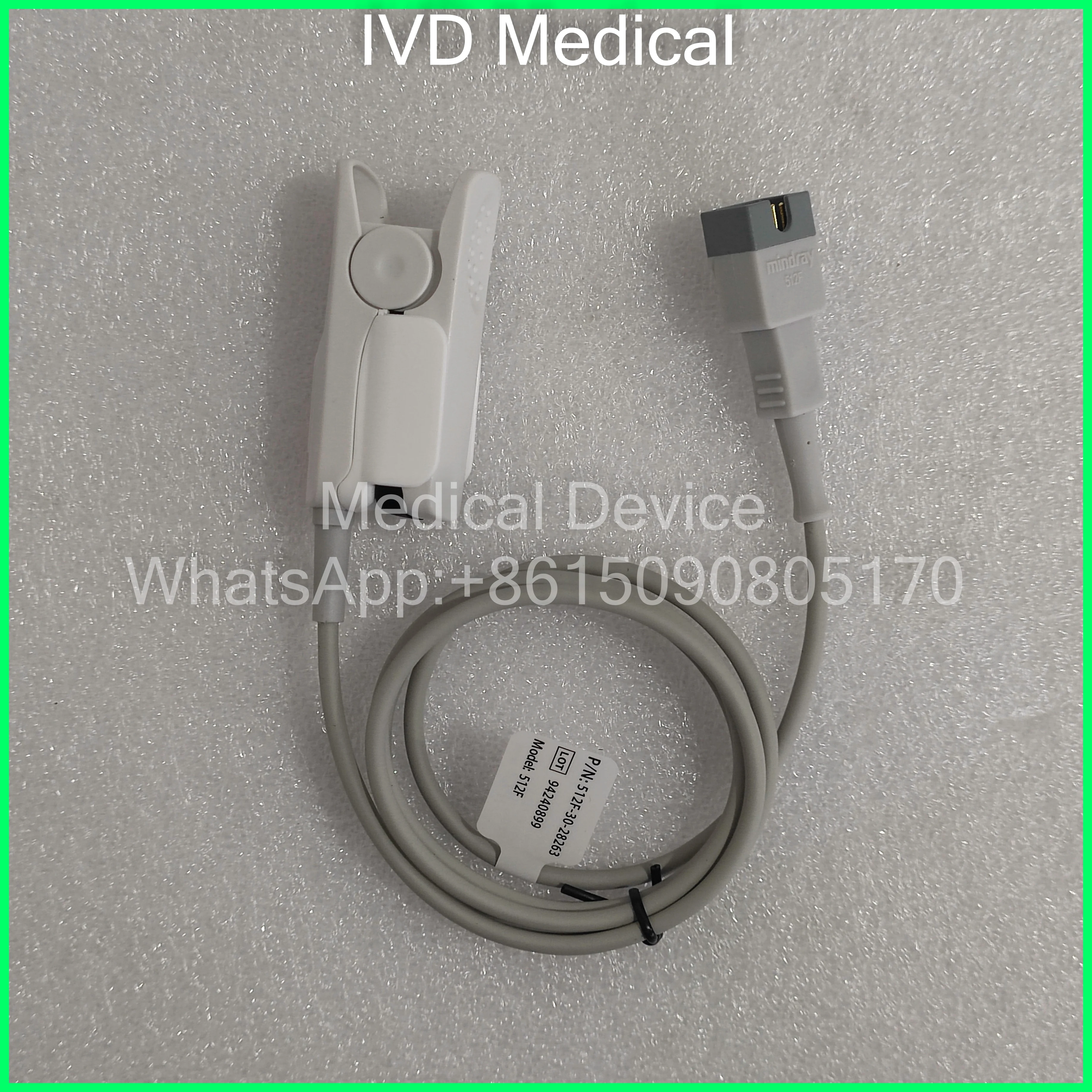 

Датчик Spo2 Mindray 512F — многоразовый датчик Spo2, Adt, зажим для пальца 512F-30-28263