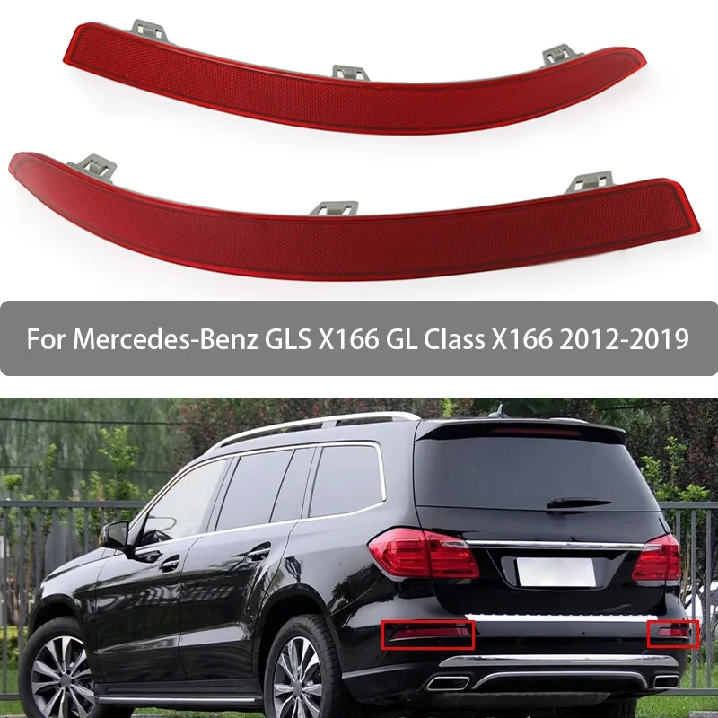 

1668200374 1668200474 отражатель заднего бампера автомобиля для Mercedes-Benz GLS X166 GL Class X166 2012 2013 2014 2015 2016 2017-2019