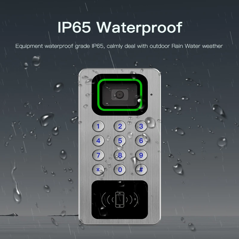 Q336 waterproof IP65 QR code Ethernet cable /4G card reader phone App remote door open multiple door access control QR scanner