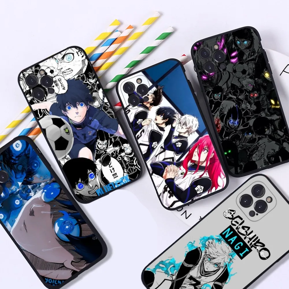 Anime Blue Lock Phone Case Silicone Soft For iphone 15 14 13 12 11 Pro Mini XS MAX 8 7 6 Plus X 2020 XR Shell