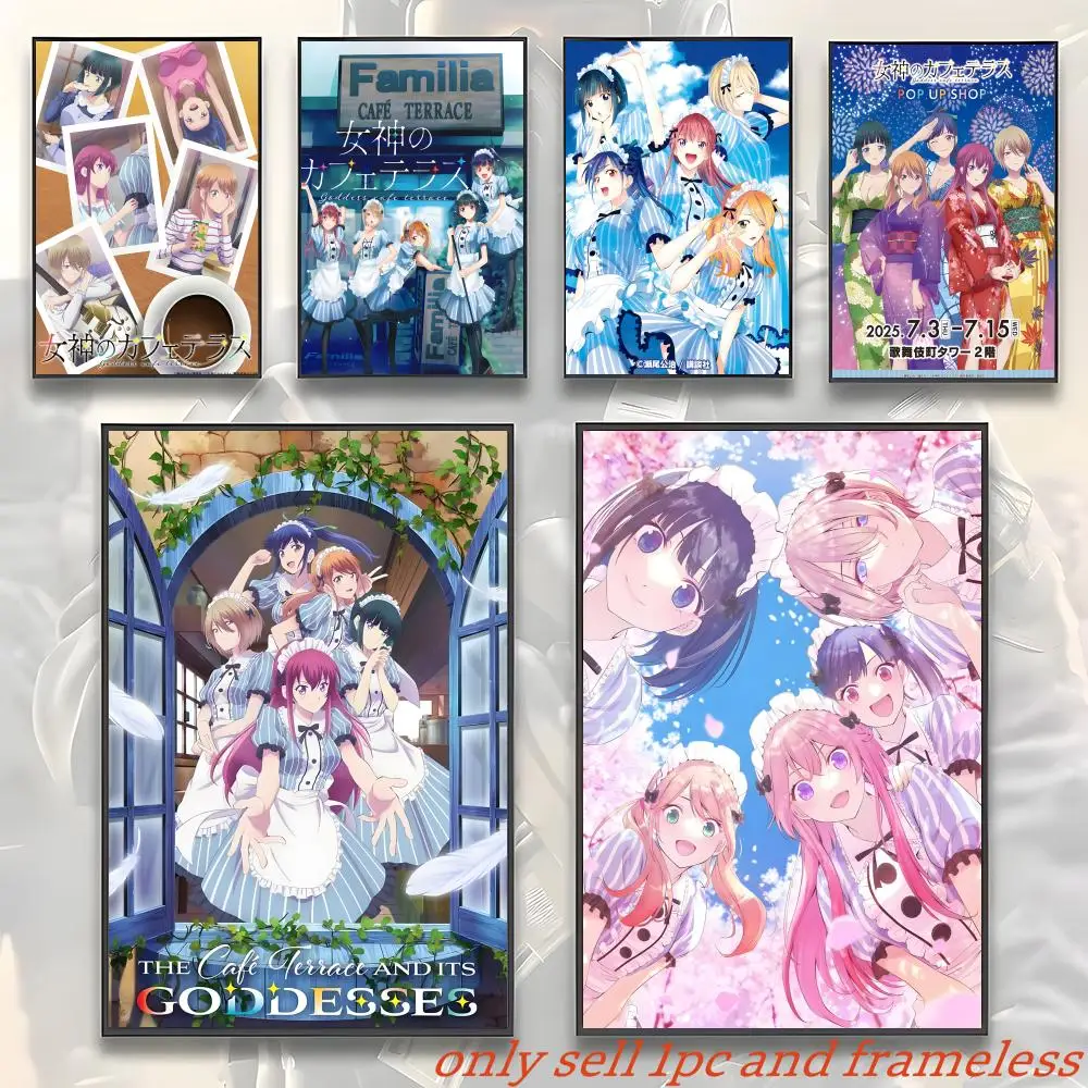 Comic Anime The Cafe Terrace and Its Goddesses Poster Art with prints Home bedroom living room decoration gift