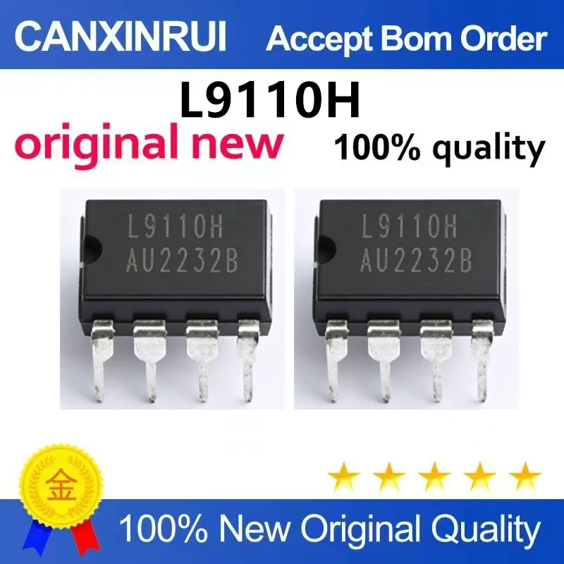 （5pcs-10pcs）Directly inserted L9110H H-bridge driver/full bridge driver/motor driver chip, brand new original DIP8