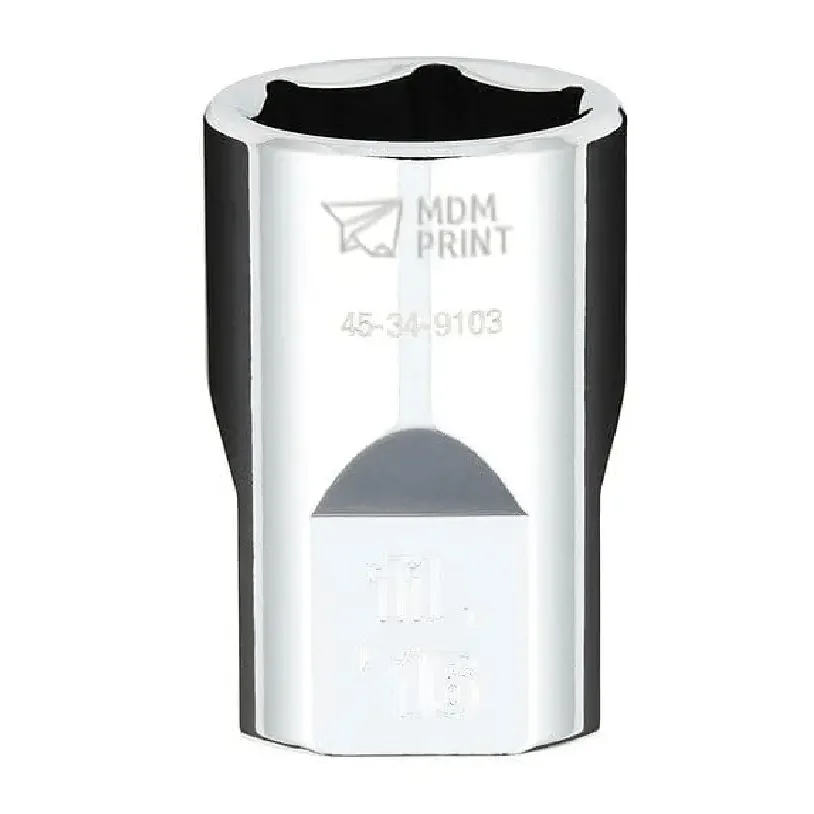 

1/2 in. Drive 11/16 in. SAE 6-Point Socket with FOUR FLAT Sides
