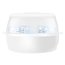 Microwave Bottle Sterilizer Steam Sterilizer Fits 6 Baby Bottles for Baby Bottles Pacifiers Cups Disinfect in 2-6 Minutes