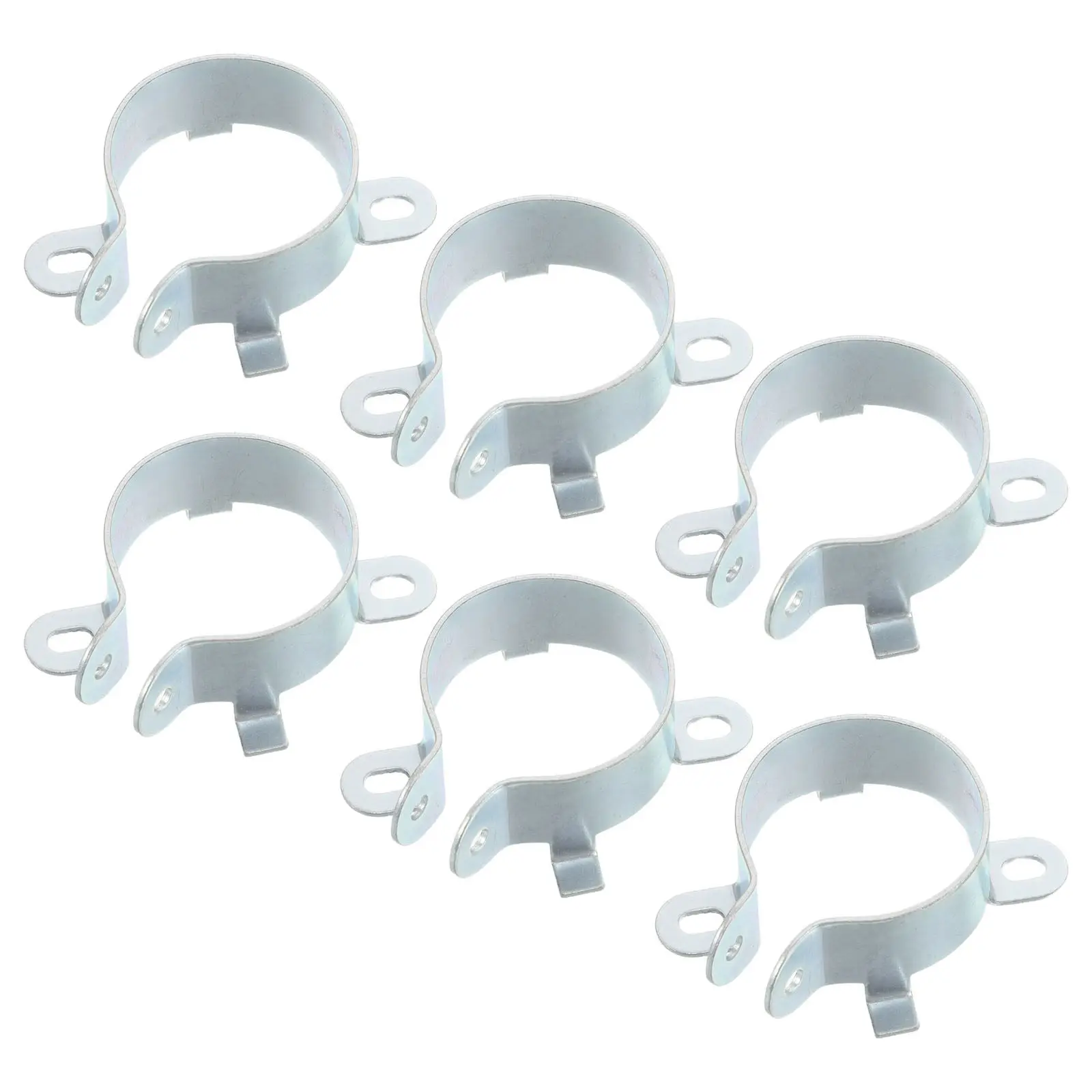 6Pcs Electrolytic Capacitor Retaining Clamps Metal Mounting Bracket Clips Dual Hole Fixing Clamp for Pcb Audio LED Electronics