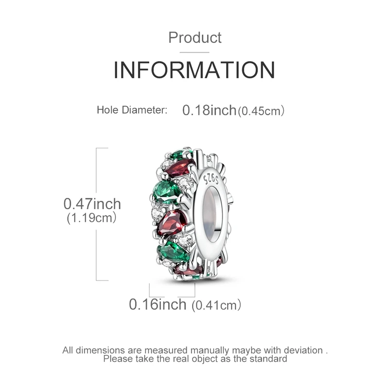 925 Sterling Silber Charms Perlen Weihnachtsglocke Socken Lebkuchenmond Anhänger Passend für Original-Armband Damen DIY Schmuck Geschenke – Detail 4