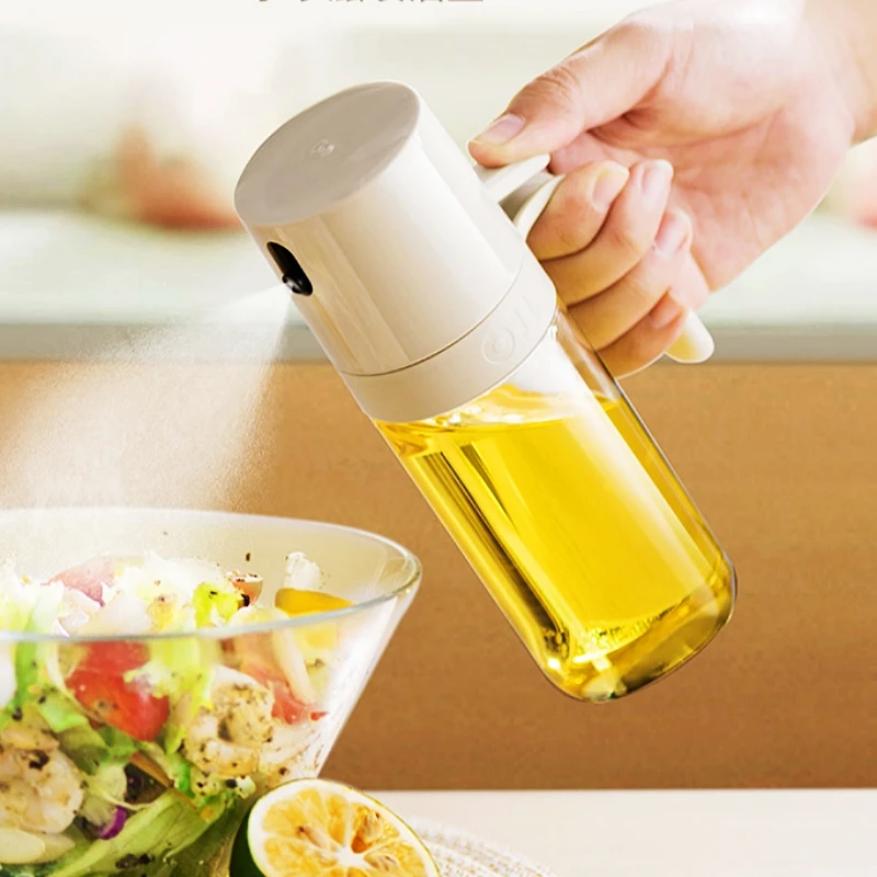 250ml Spray Oil Sprayer Borosilicate Glass Oil Cruet for Cooking Kitchen Olive Oil Bottle Dispenser BBQ Baking Cruet Bottle