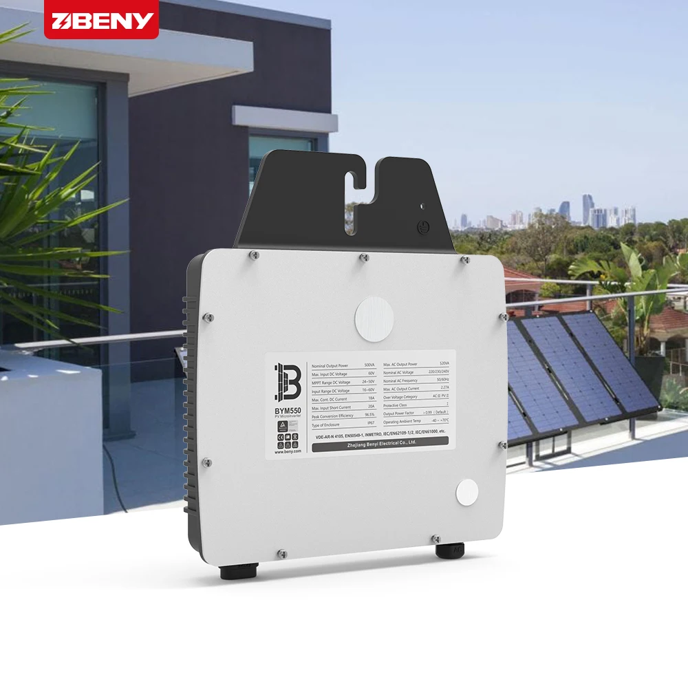 BENY High efficiency solar micro inverter Micro Single In Microinverter 550W solar power inverter with 25 year warranty